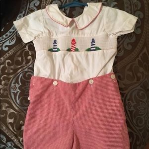 Embroidered Boys 2T Romper